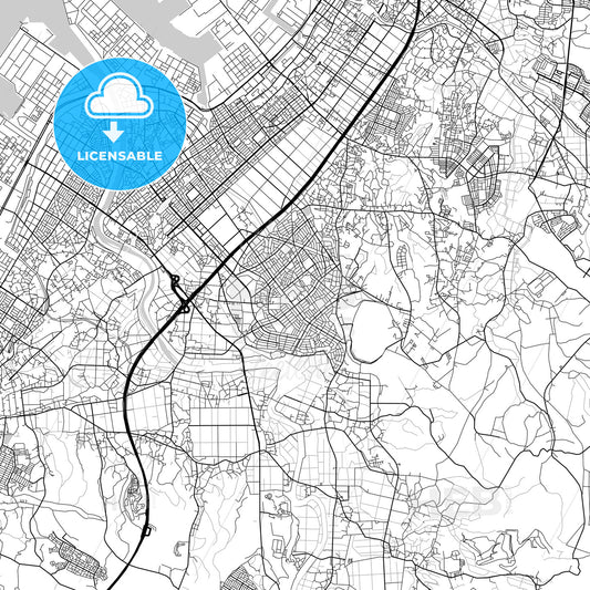 市原市 Ichihara, City Map, Light