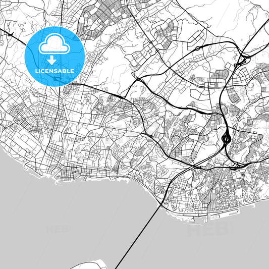 明石市 Akashi, City Map, Light