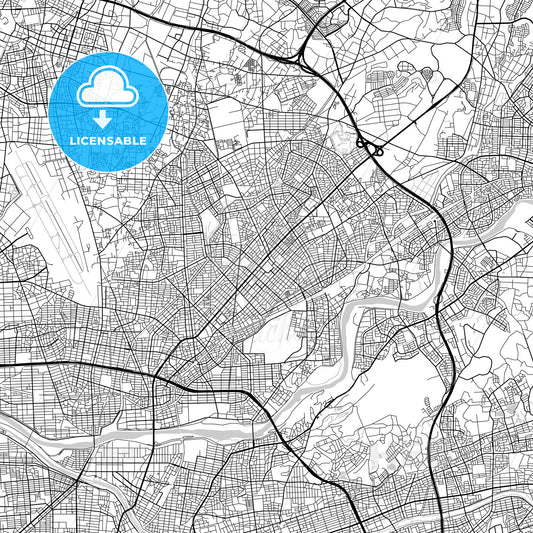 春日井市 Kasugai, City Map, Light