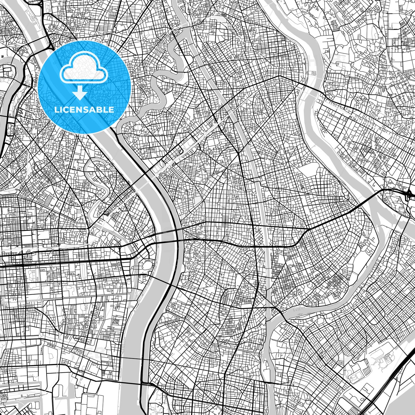 江戸川区 Edogawa, City Map, Light