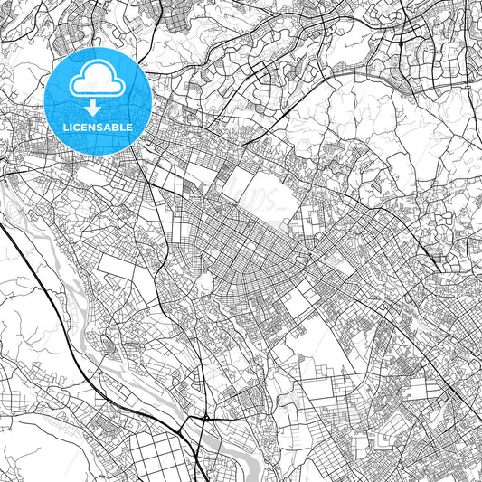 相模原市 Sagamihara, City Map, Light