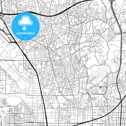 豊中市 Toyonaka, City Map, Light