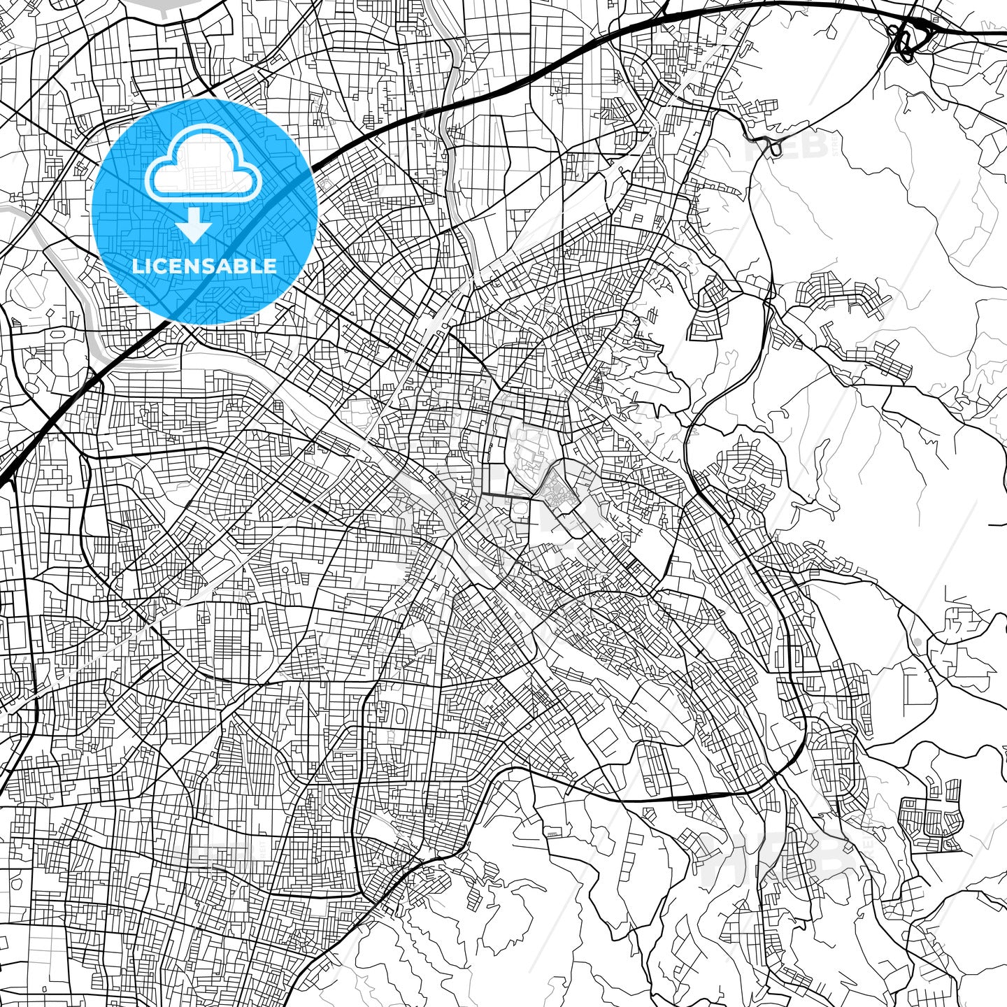 金沢市 Kanazawa, City Map, Light
