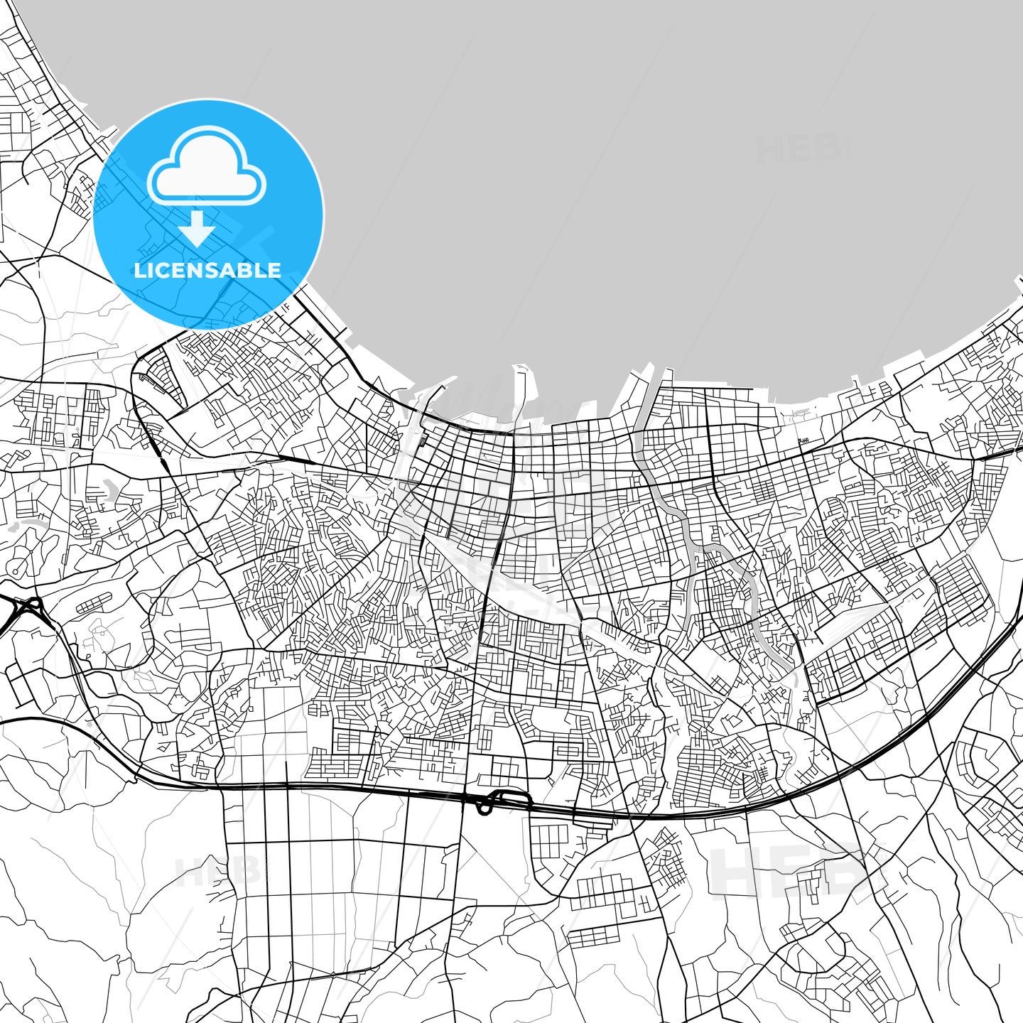 青森市 Aomori, City Map, Light