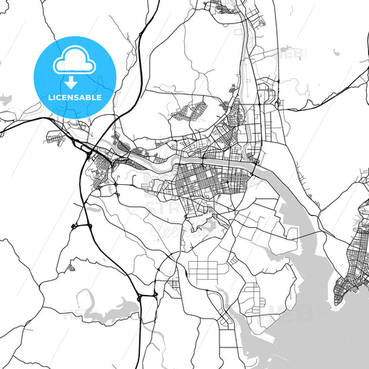 울산광역시 Ulsan City Map, Light