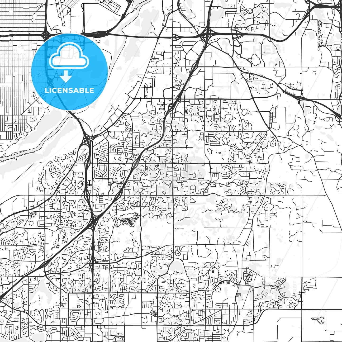 Eagan, Minnesota - Area Map - Light – HEBSTREITS