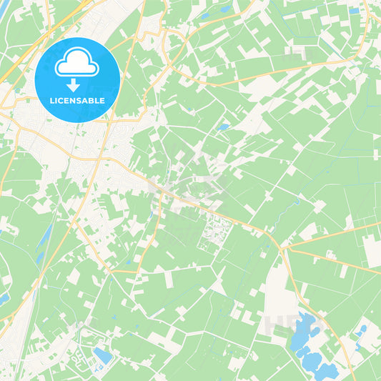 Echt-Susteren, Netherlands Vector Map - Classic Colors