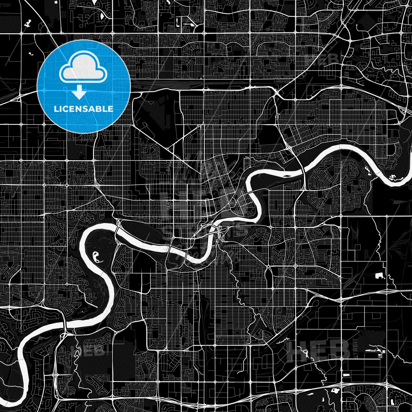 Edmonton, Canada PDF map