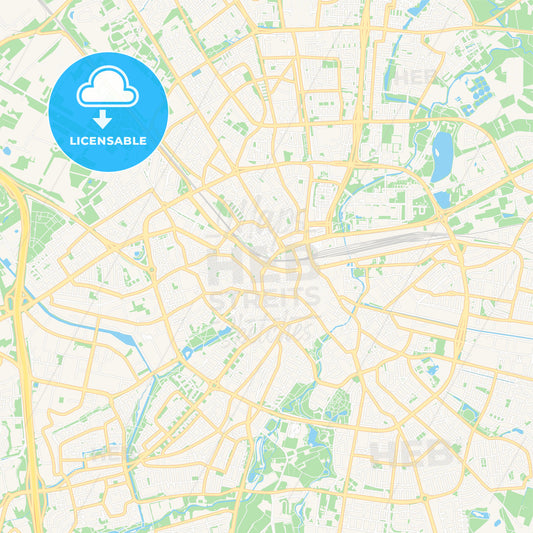 Eindhoven, Netherlands Vector Map - Classic Colors