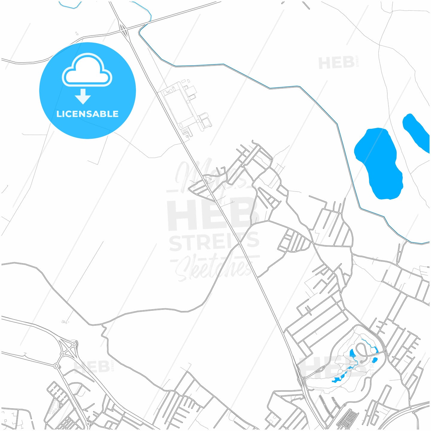 El Puerto de Santa María, 11500, Spain, city map with high quality roads.