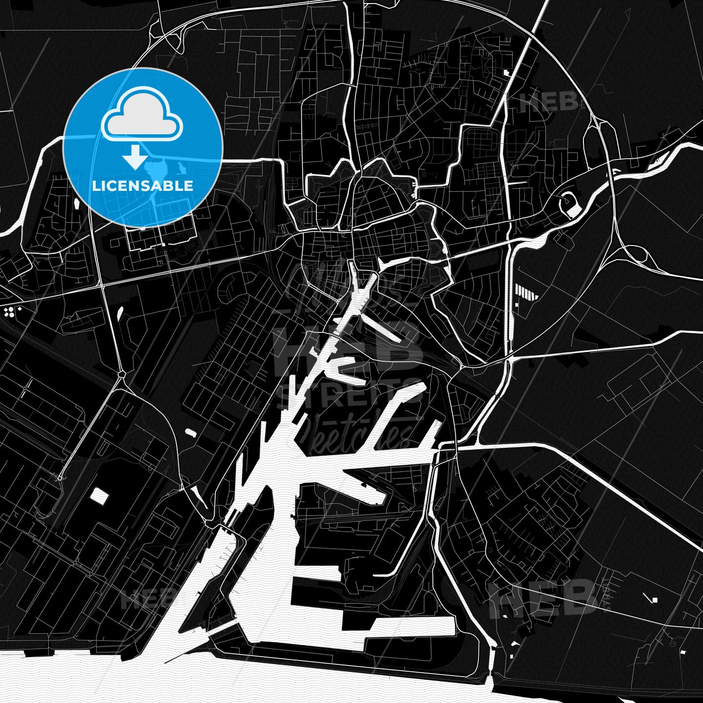 Emden, Germany PDF map