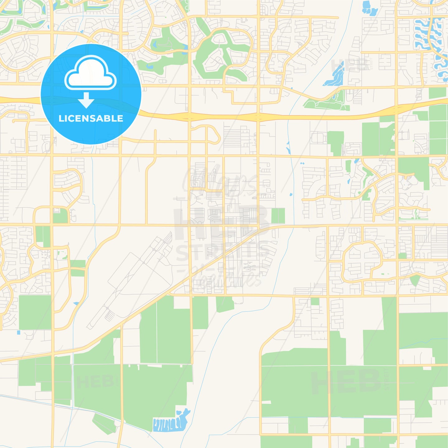 Empty vector map of Avondale, Arizona, USA