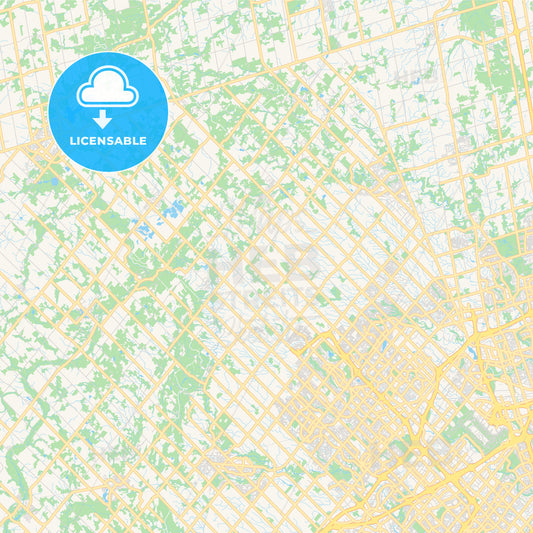 Empty vector map of Caledon, Ontario, Canada