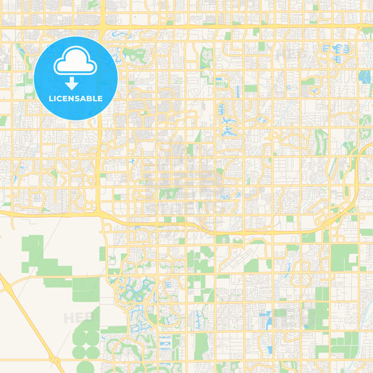 Empty vector map of Chandler, Arizona, USA