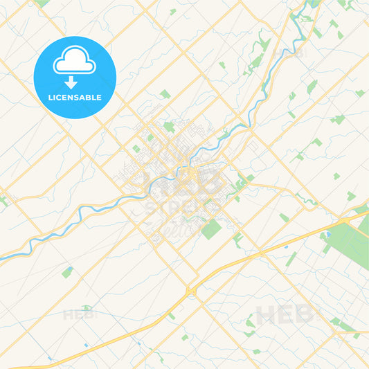 Empty vector map of Chatham-Kent, Ontario, Canada