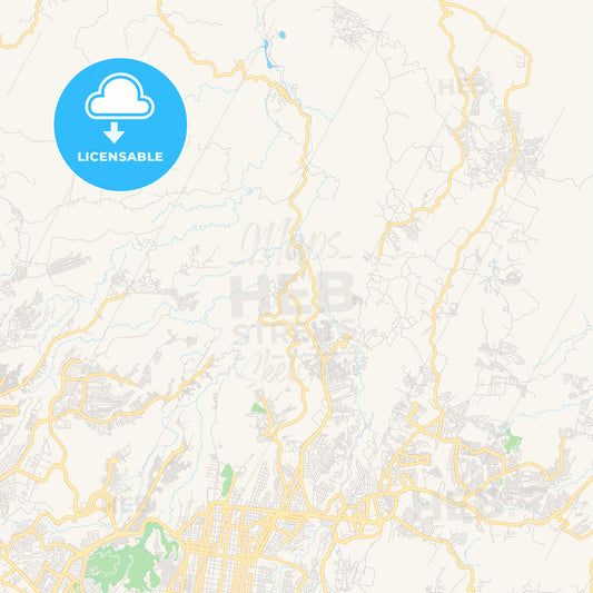 Empty vector map of Chinautla, Guatemala, Guatemala