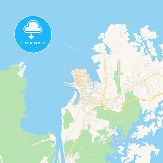 Empty vector map of Colón, Colón, Panama