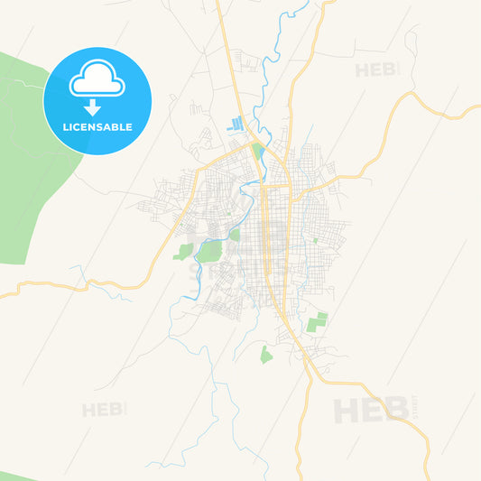 Empty vector map of Esteli, Esteli, Nicaragua