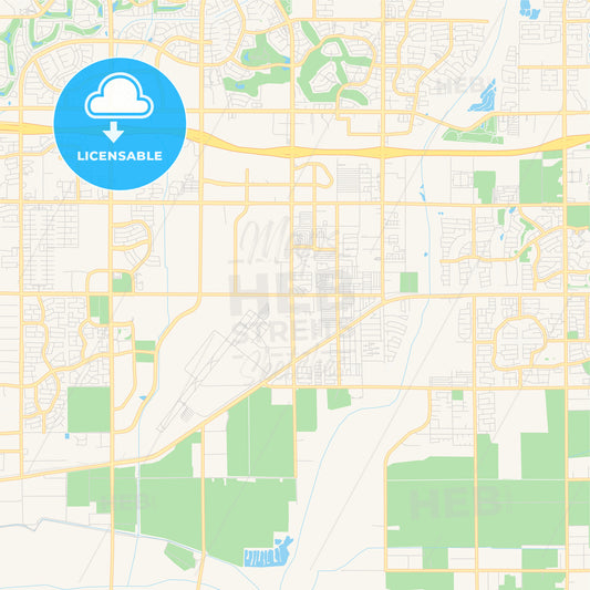 Empty vector map of Goodyear, Arizona, USA