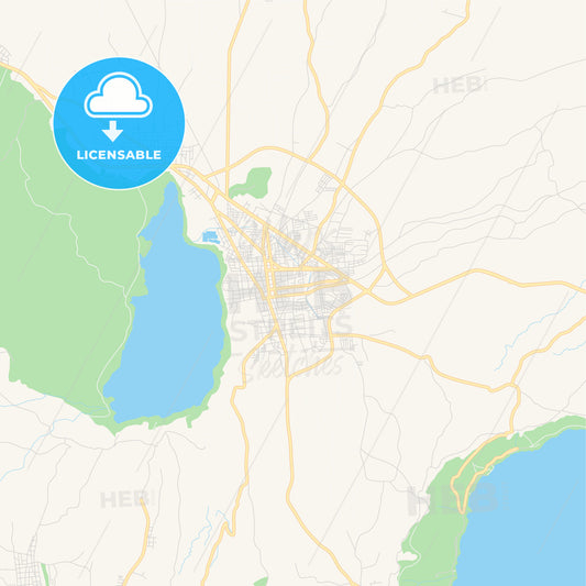 Empty vector map of Masaya, Masaya, Nicaragua