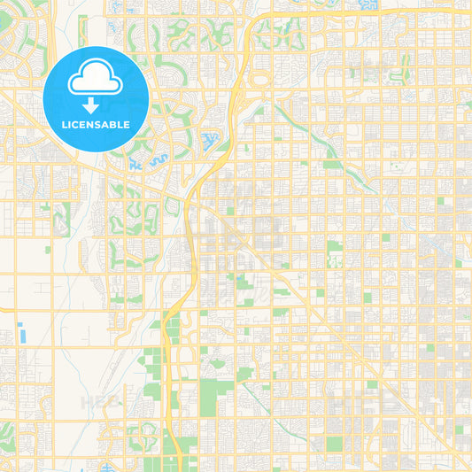 Empty vector map of Peoria, Arizona, USA