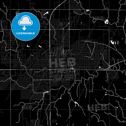 Enid, Oklahoma, United States, PDF map