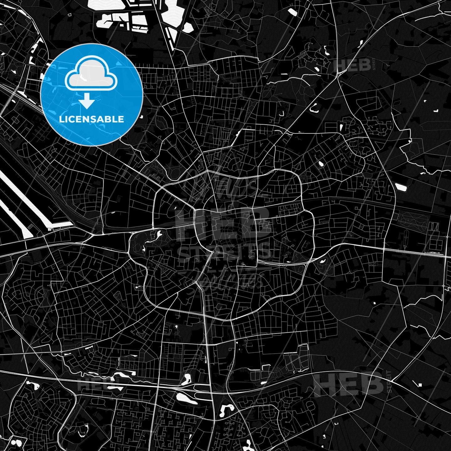 Enschede, Netherlands PDF map