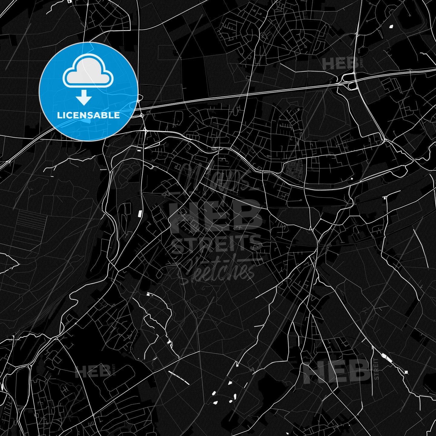 Eschweiler, Germany PDF map