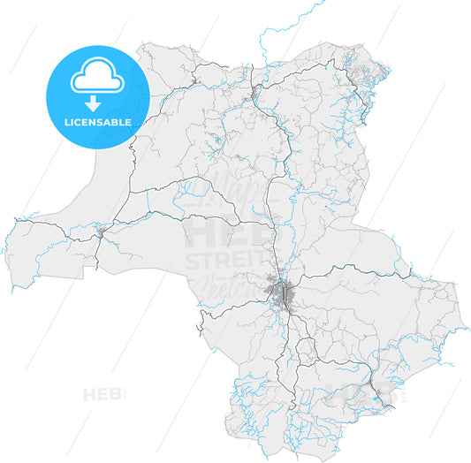 Esteli, Esteli, Nicaragua, high quality vector map