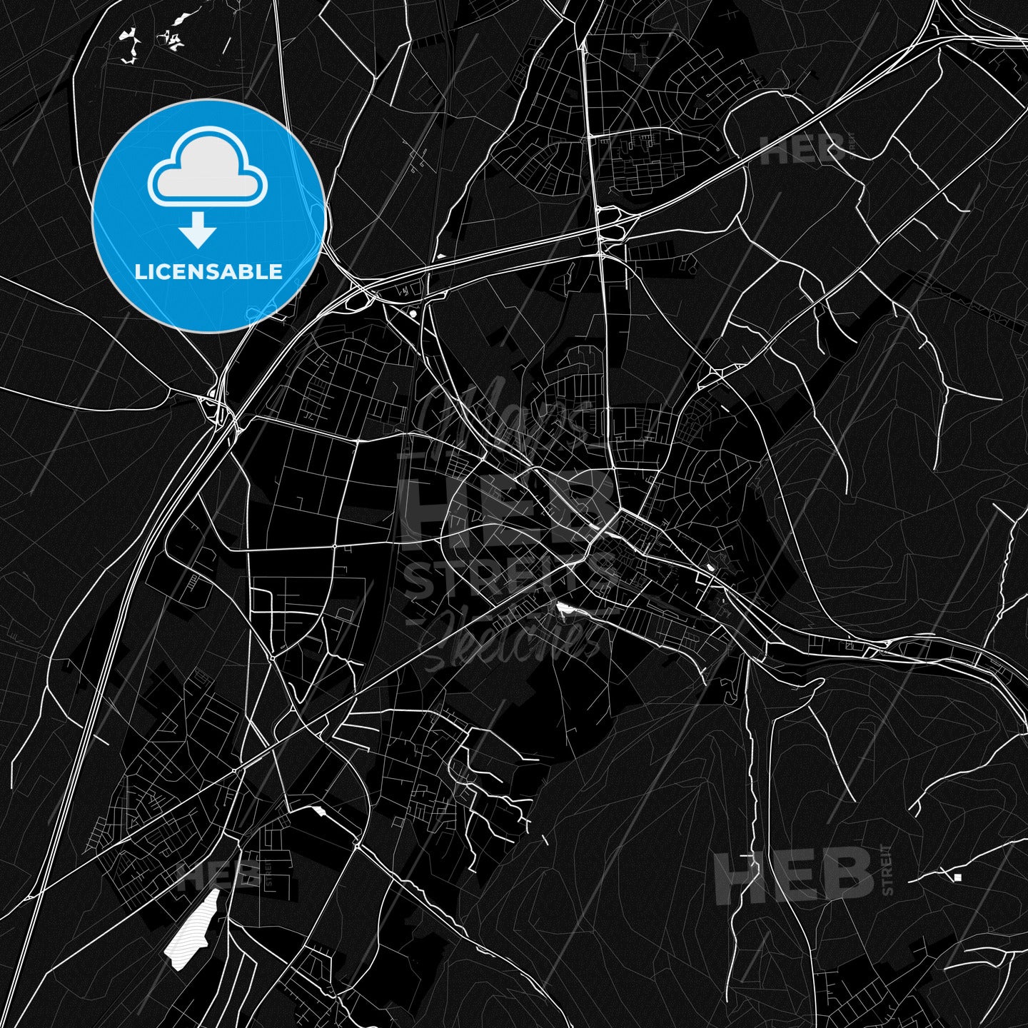 Ettlingen, Germany PDF map