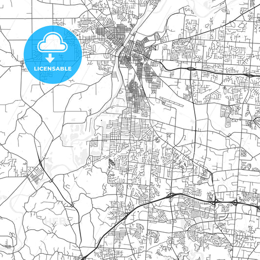 Fairfield, Ohio - Area Map - Light