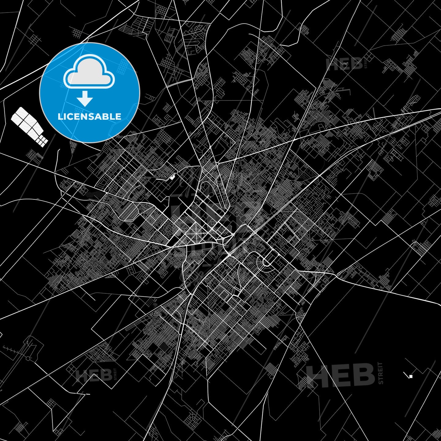 Faisalabad, Pakistan PDF map