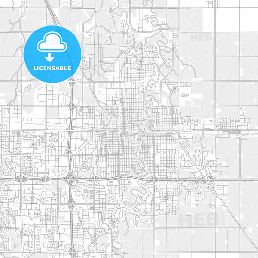 Fargo, North Dakota, USA, bright outlined vector map