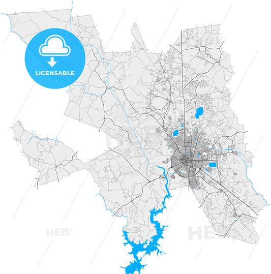 Feira de Santana, Brazil, high quality vector map