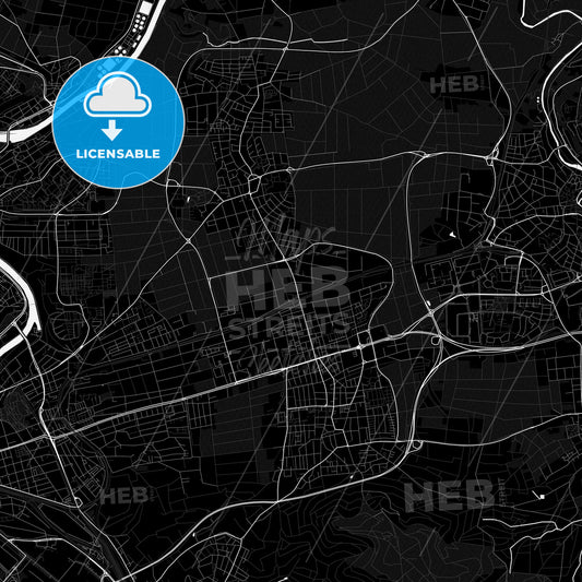 Fellbach, Germany PDF map