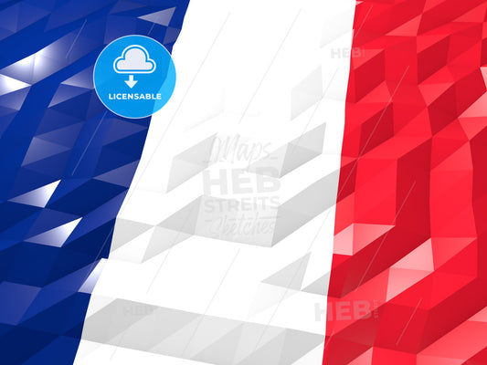Flag of Mayotte 3D Wallpaper Illustration – instant download