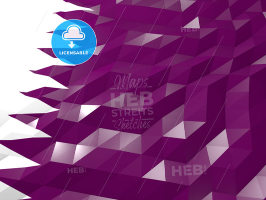 Flag of Qatar 3D Wallpaper Illustration – instant download