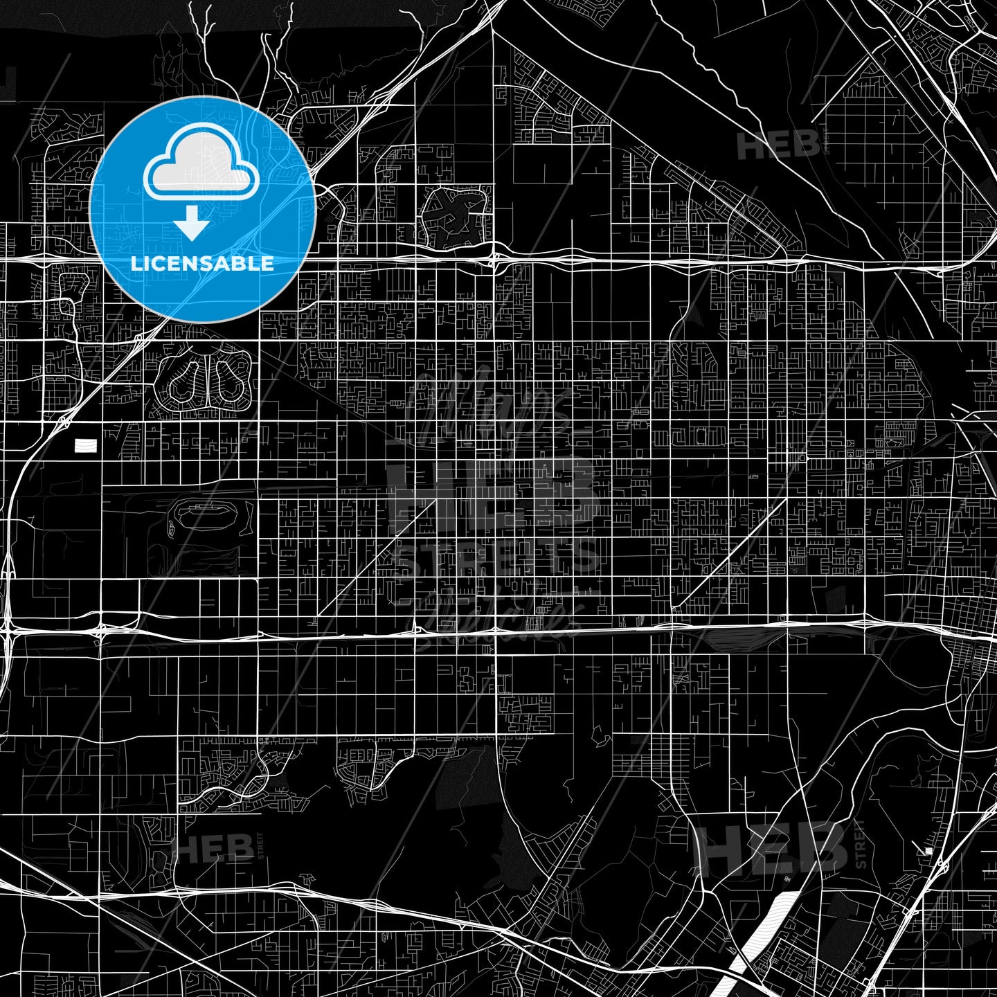 Fontana, California, United States, PDF map