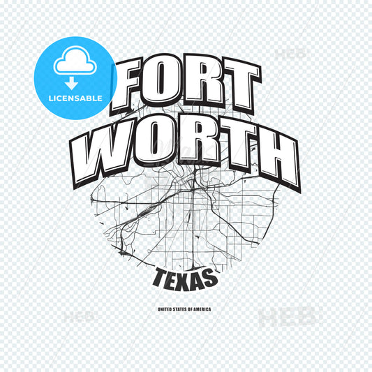 Fort Worth, Texas, logo artwork – instant download