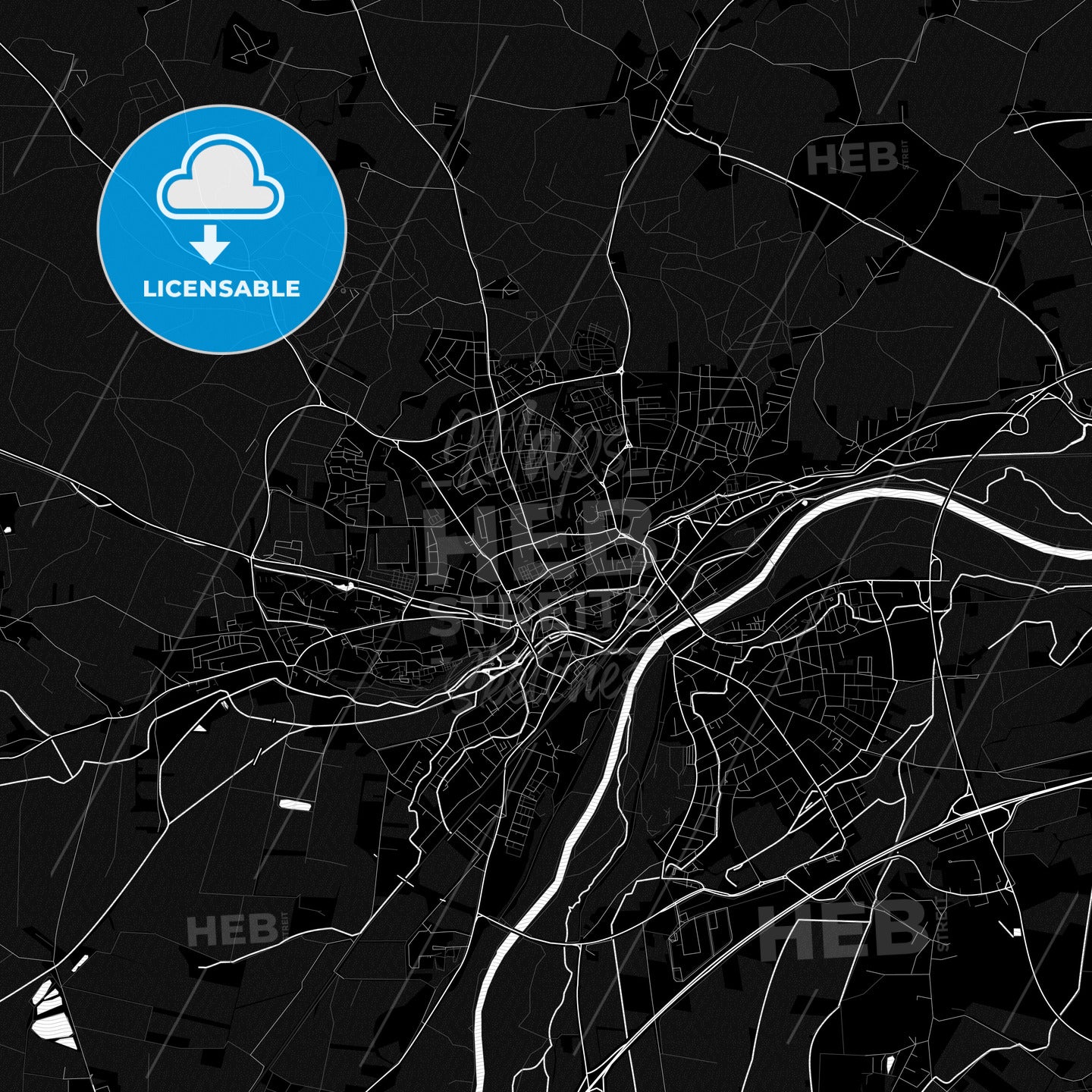 Freising, Germany PDF map