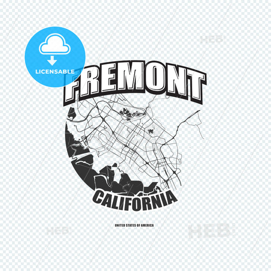 Fremont, California, logo artwork – instant download