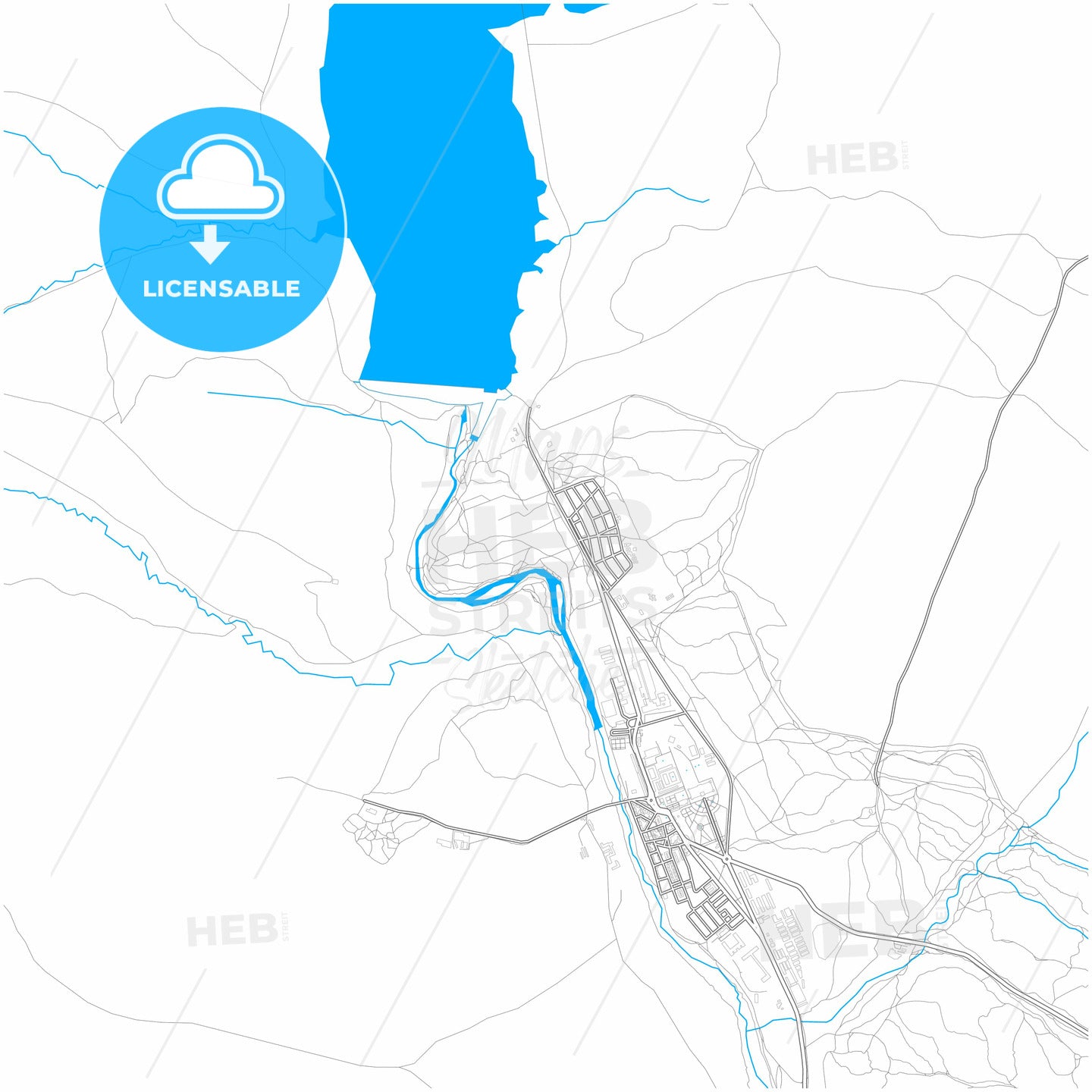 Fuencarral-El Pardo, 28048 Madrid, Spain, city map with high quality roads.