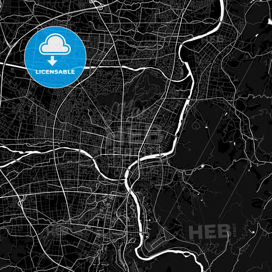 Fukushima, Japan PDF map