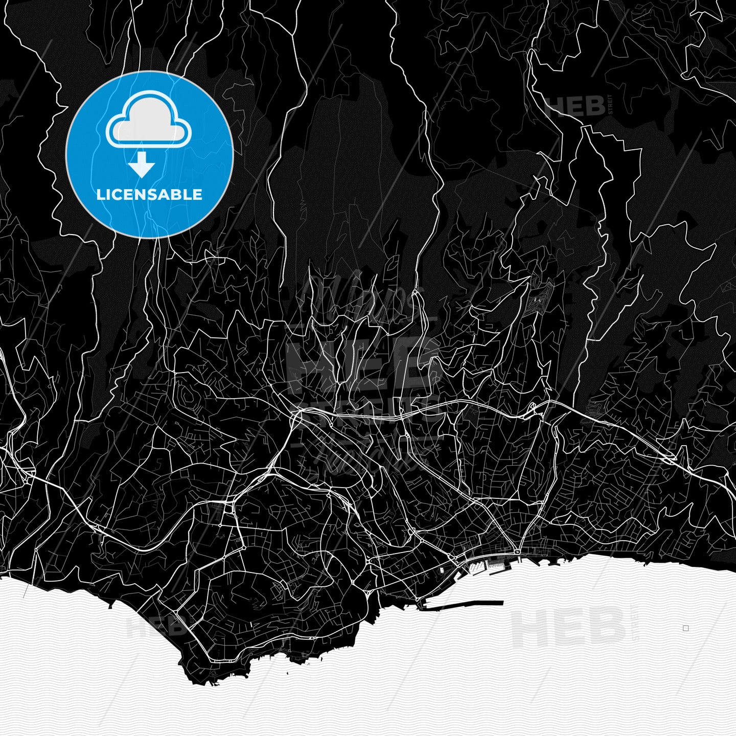 Funchal, Portugal PDF map