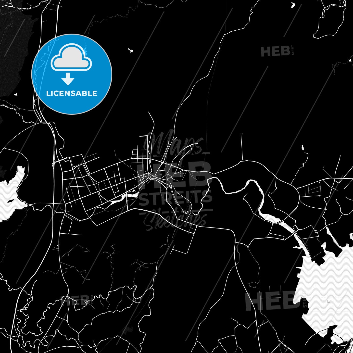 Fuqing, China PDF map