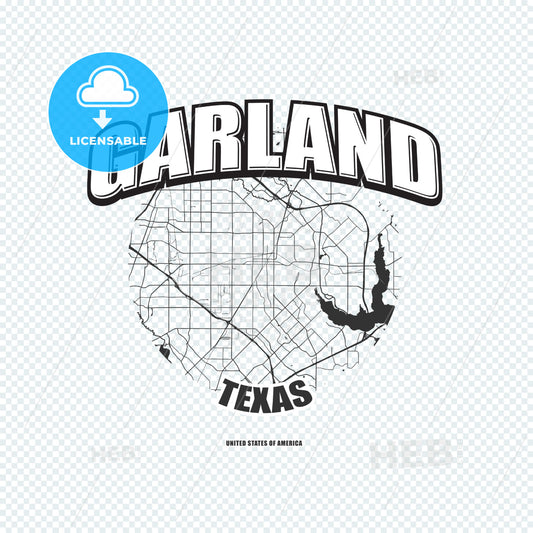 Garland, Texas, logo artwork – instant download
