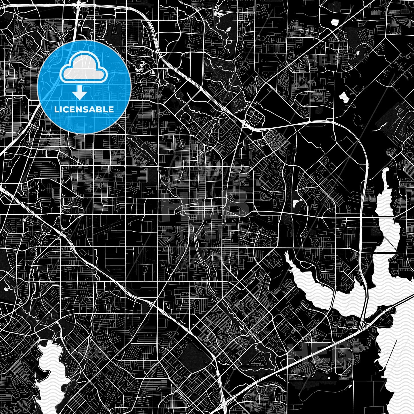 Garland, Texas, United States, PDF map