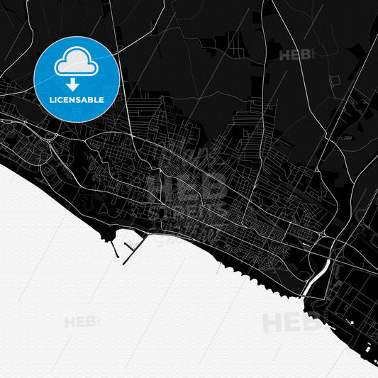 Gela, Italy PDF map