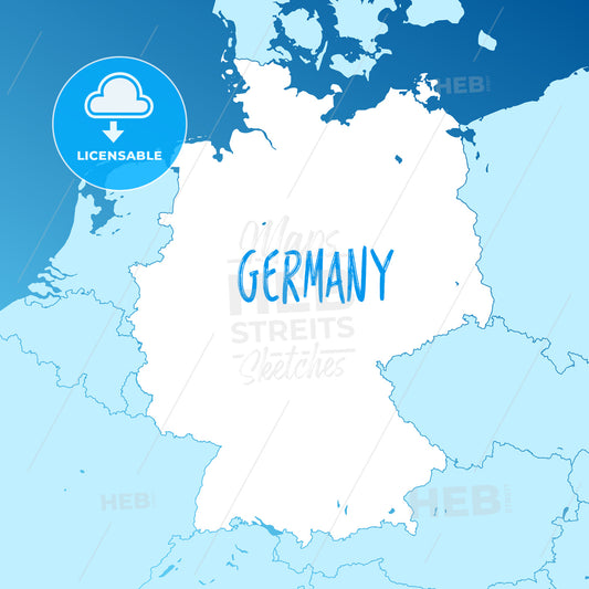 Germany Vector Map