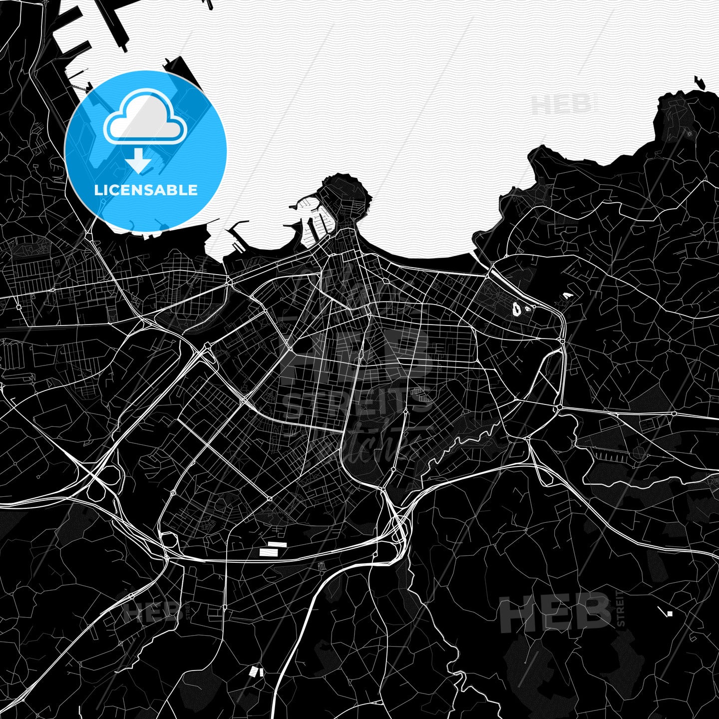 Gijón, Spain PDF map